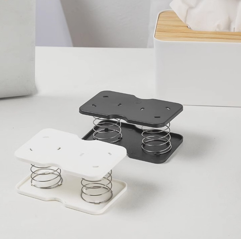 Home Tissue Box Spring Bracket, Automatic Pull-Out Bottom Tray, Double Spring Lifting Stand, Tissue Spring Mechanism