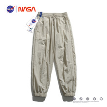 NASA2024新款冰丝速干裤男薄款夏季宽松裤子ins潮休闲长裤运动裤