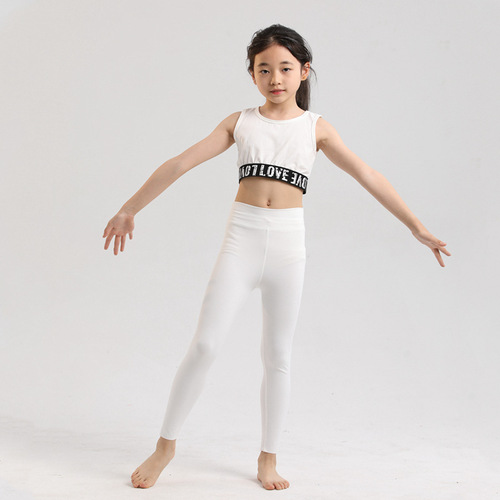 Children's Yoga Suit for Girls - Cross-border Import  New Model - Loose, Breathable, Quick-drying, and Fitted Running Exercise Outfit