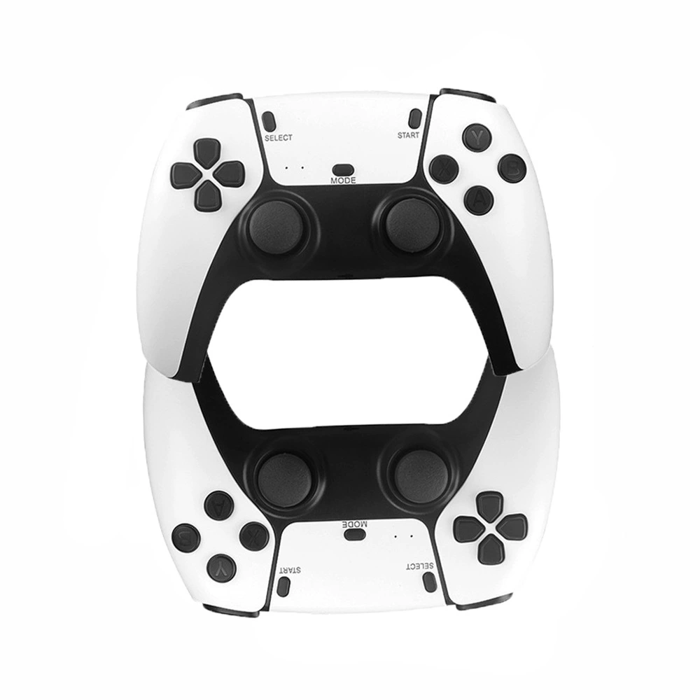 Двойная белая беспроводная игровая ручка 2.4G, одна для перетаскивания двух поддерживающих игровых приставок Emuelec без двигателя