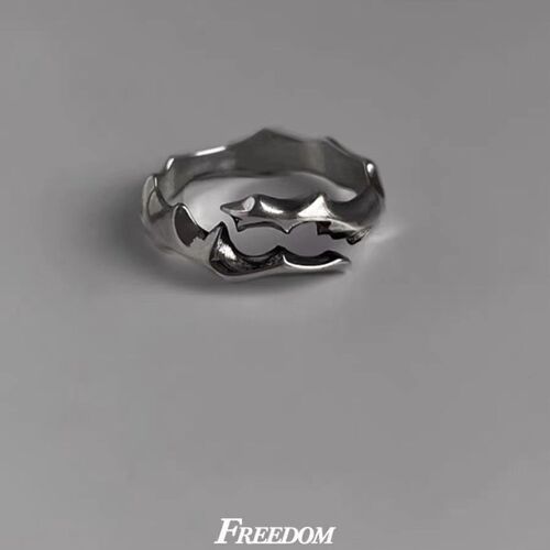 Irregular rings for men and women, ins cold style, trendy niche design, men's single rings, fashionable personalized rings
