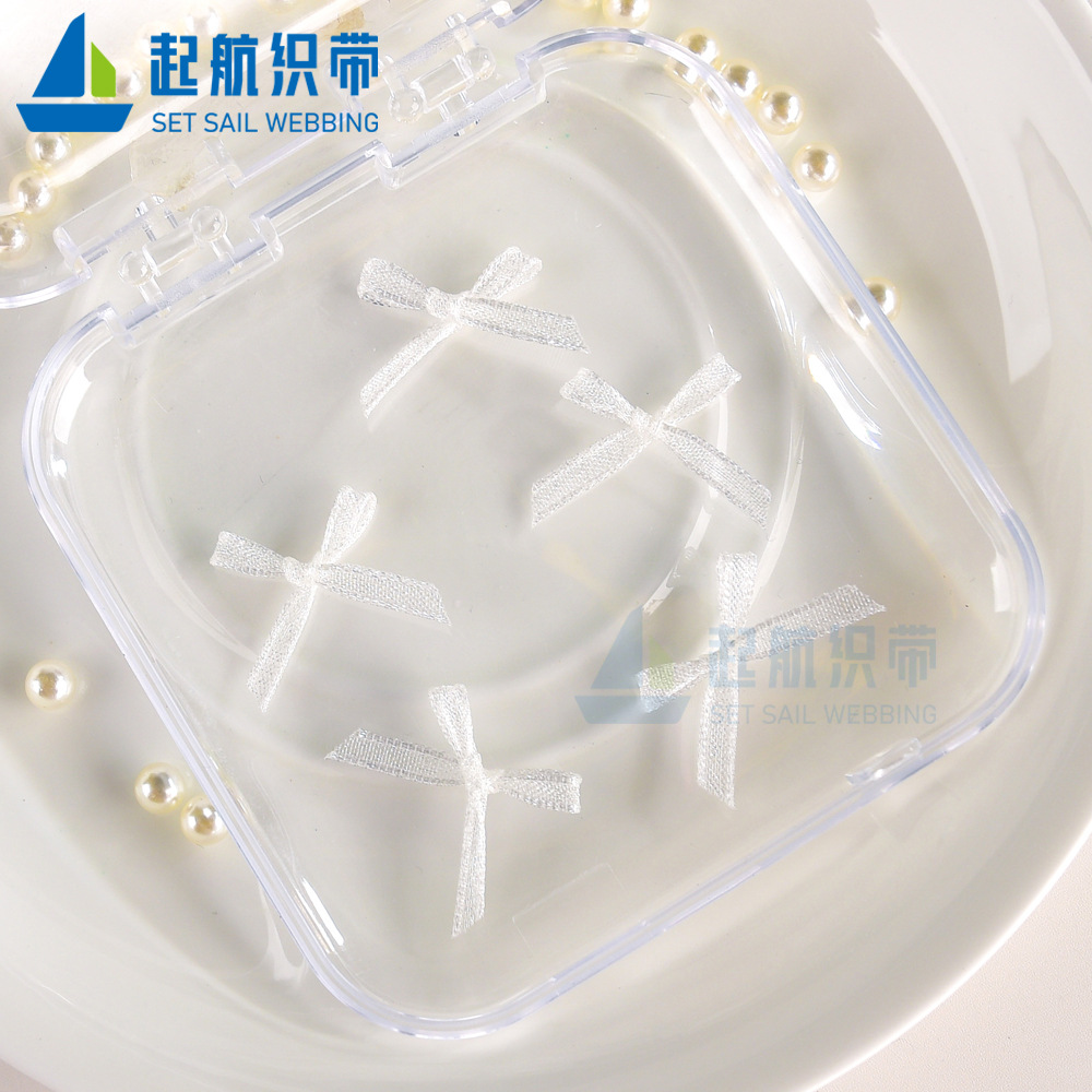 美甲飾品網紅歐根紗蝴蝶結美甲飾品立體布藝網紗蕾絲仙仙風批發
