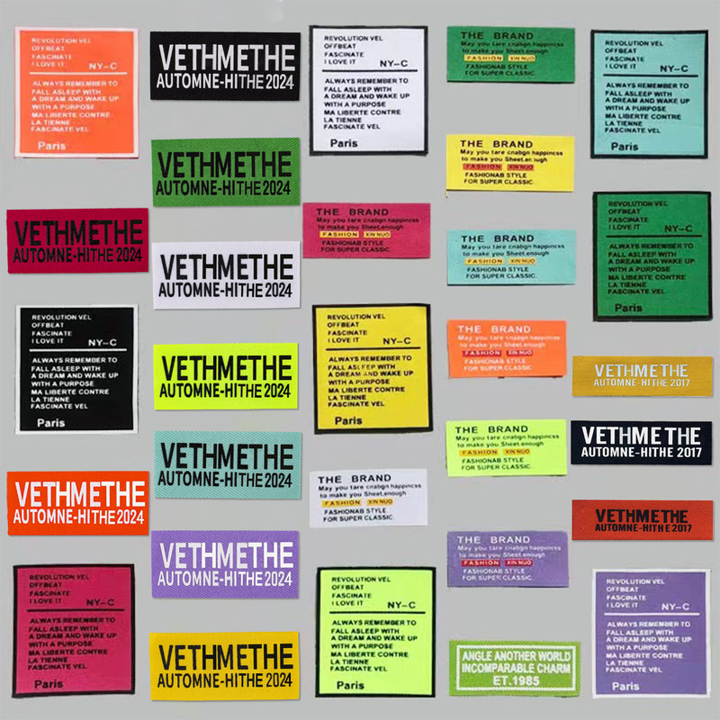 New Fashion Letter Series Zhangzi Garment Accessories Luggage Accessories Patch Stickers Offset Printing Silk Screen Printing Cloth Label New Fashion Letter Series Zhangzi Garment Accessories Luggage Accessories Patch Stickers Offset Printing Silk Screen Printing Cloth Label