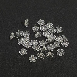 Factory Direct Supply of Creative Transparent Plum Blossom I-Shaped Nails, Large Nails, Art Push Nails, Photo Wall, Cork Message Board Nails