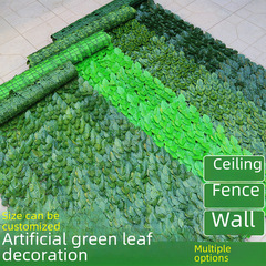 Simulated green plant wall, pothos leaves fence net, artificial fence, balcony railing, simulated plants, vine fencing, guardrail