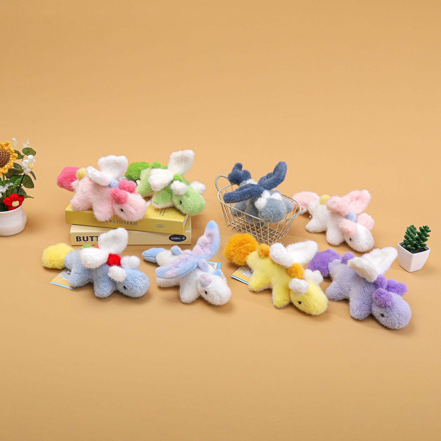 Little Dinosaur Plush Toy, Cartoon Dinosaur Stuffed Doll, Table Decoration, Holiday and Wedding Gift