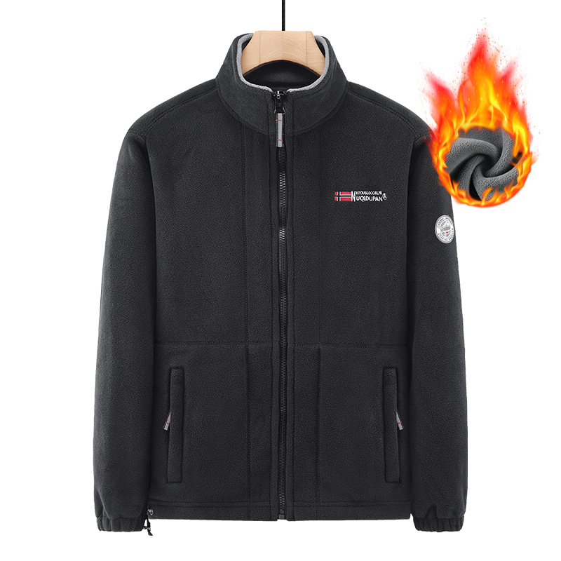 Group Buying Norway Autumn Winter Plus Large Size Men, With Thick And Double-Layer Fleece Jacket For Men_voghion.com