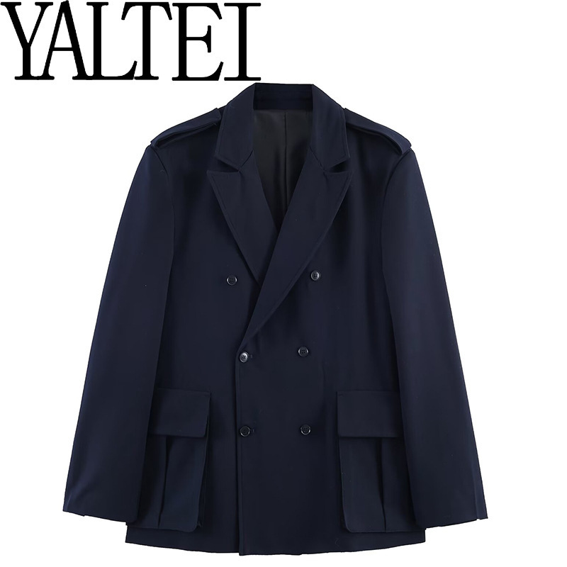 Za Cross-Border Aliexpress Ins European and American Foreign Trade Women's Fashion Oversized Pocket Loose Blazer 1255794 Za Cross-Border Aliexpress Ins European and American Foreign Trade Women's Fashion Oversized Pocket Loose Blazer 1255794