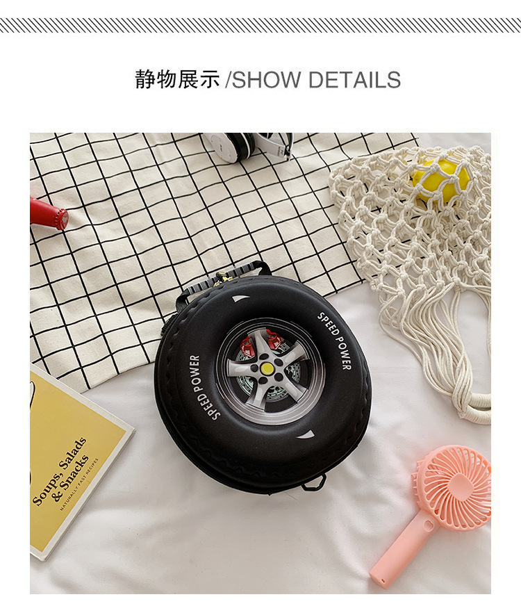 2022 Spring New stylish and high-quality tire bag, Korean style simple and fashionable casual handbag, crossbody children's schoolbag undefined