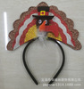 Thanksgiving turkey hair hoop, funny big chicken leg head buckle Thanksgiving party decoration, Thanksgiving turkey head buckle