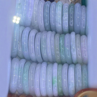 Factory wholesale natural Burmese jade A goods delicate violet jade bracelet wholesale
