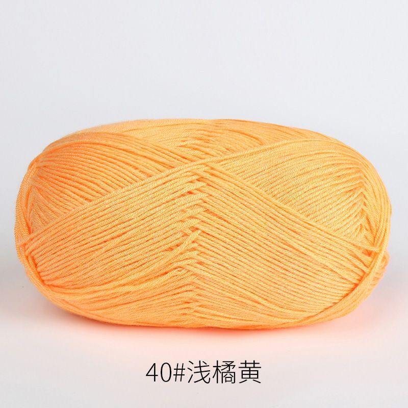 40 라이트 오렌지*32S*라이트 러쉬*6*코튼 클리어