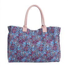 跨境新款女士印花方形单肩包街头韩系时尚大容量lily手提大包批发