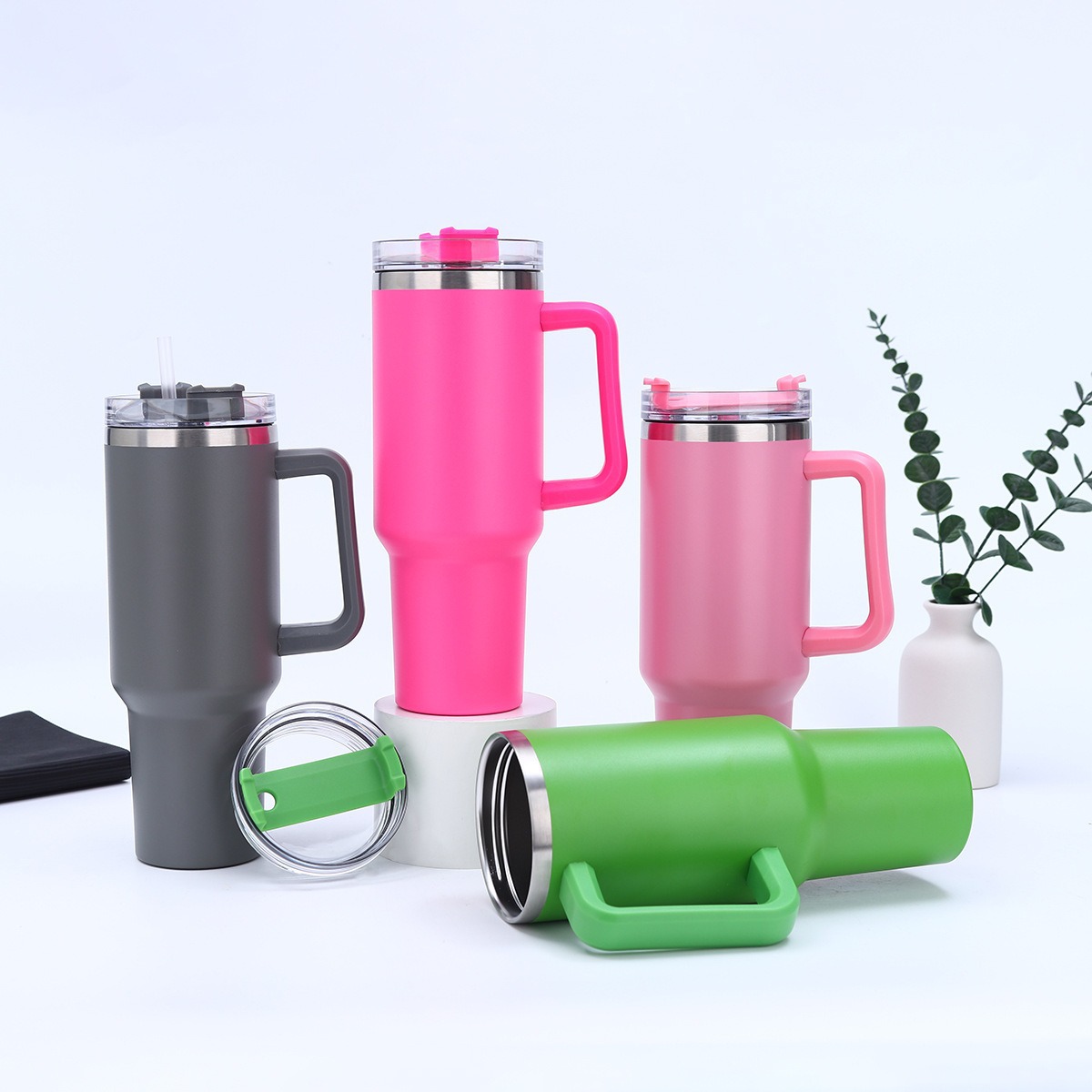 304 Stainless Steel Insulated Cup, Portable Car With Top Quality Handle, High Aesthetic Value, Large Capacity_voghion.com