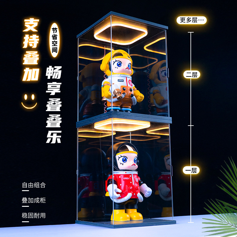 Popマート適用バブルマットモリー400% オプティマスプライムハンドリターンライトアクリル収納ボックス|undefined