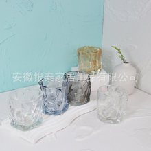 ins网红创意乐厨咖 威士忌酒杯玻璃杯扭扭杯果汁礼品颜色可定