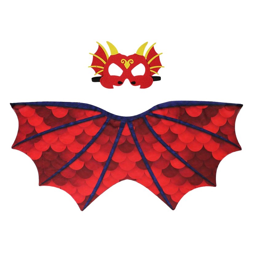 Halloween Amazon dibujos animados niños dinosaurio alas capa pterosaurus gasa elegante ala apoyos del Funcionamiento fresco