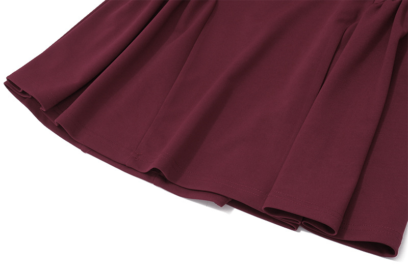 Women Clothing Autumn Sexy V neck Low Cut Sexy Backless Solid Color Slim Dress