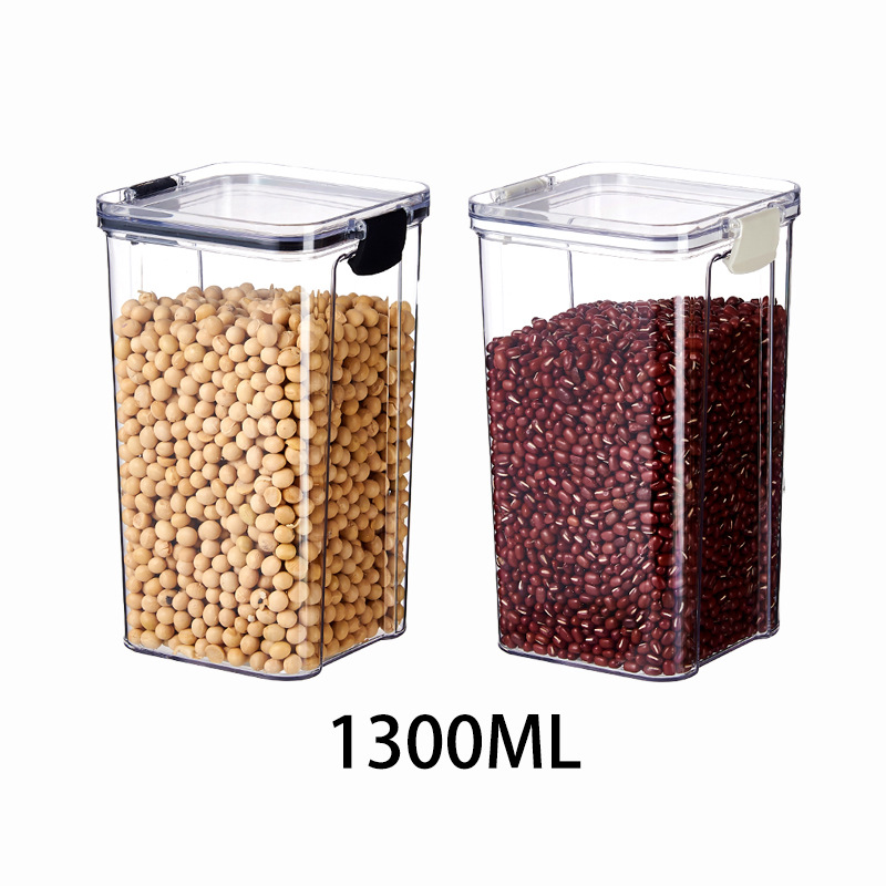 Venta directa de fábrica de toda la pieza de grano hermético tarro sellado plástico PET tarro sellado transparente hebilla tarro sellado con tapa