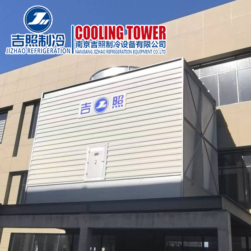 玻璃钢冷却塔热处理换热降温冷却塔镀镁铝锌钢板横流式冷水塔