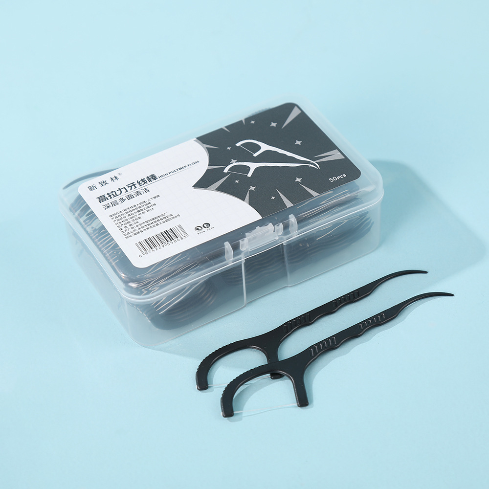 Hilo dental creativo con sabor a fruta, paquete familiar, empaque independiente, aliento fresco, artefacto de limpieza profunda, hilo dental de color portátil