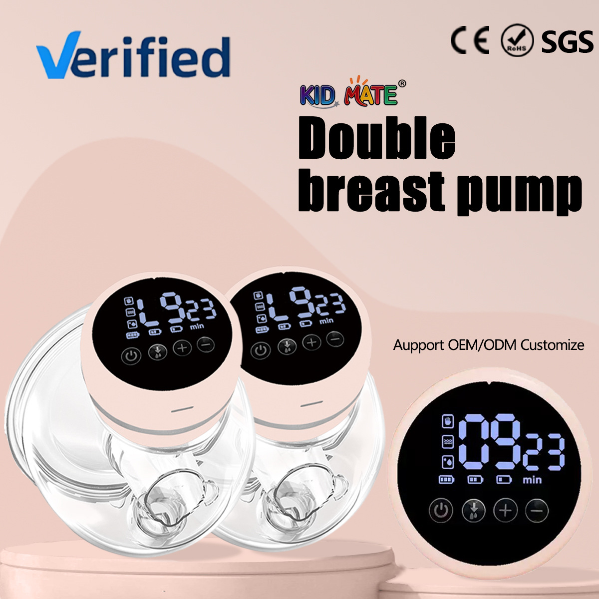 Bilateral new cross-border electric breast pump maternal postpartum hands-free milking device automatic painless massage