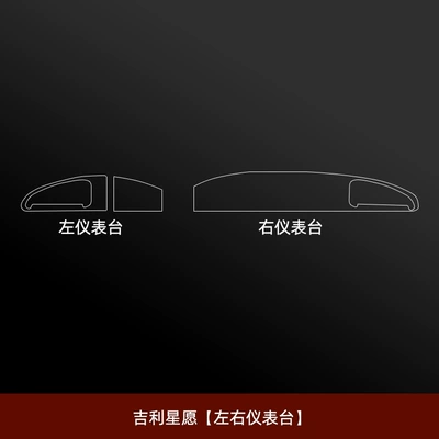 Car interior film – 24 Types of Geely Xingyuan Interior - geely-star-wishes-left-and-right-instrument-panel