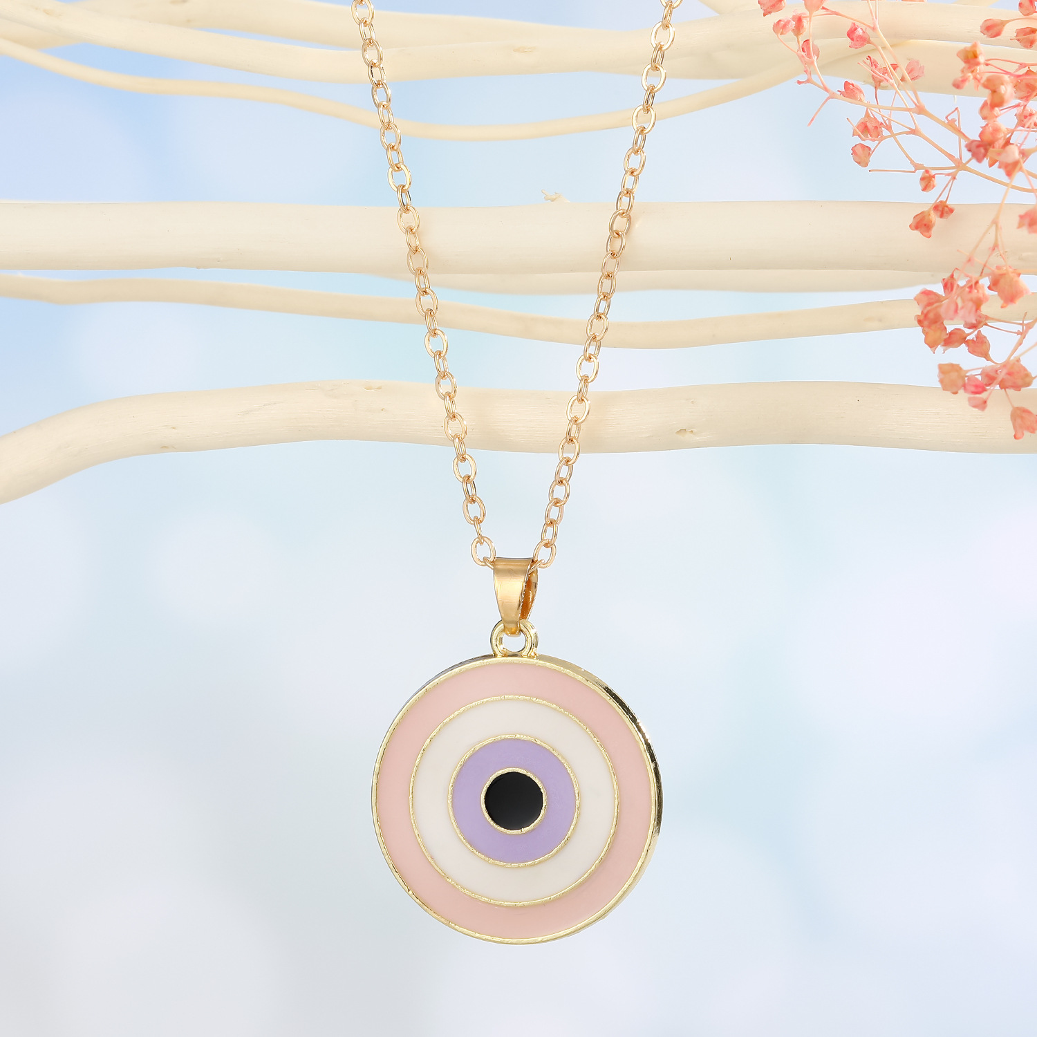 Fashion Demon Eye Pendant Necklace display picture 3