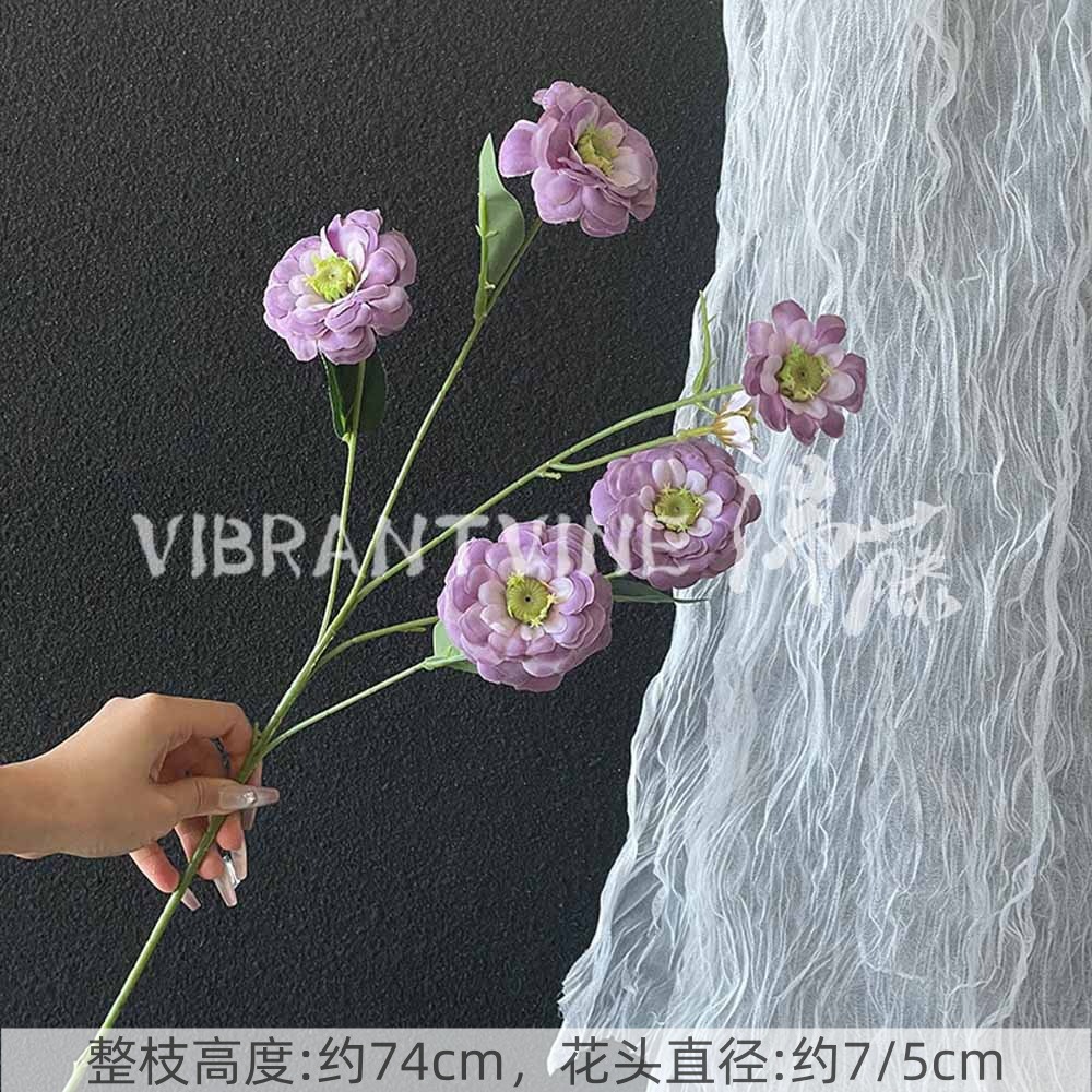 Púrpura de la boda flor artificial salón de bodas Camino de plomo techo arreglo floral Hotel Bienvenido arco piso decorativo flor artificial