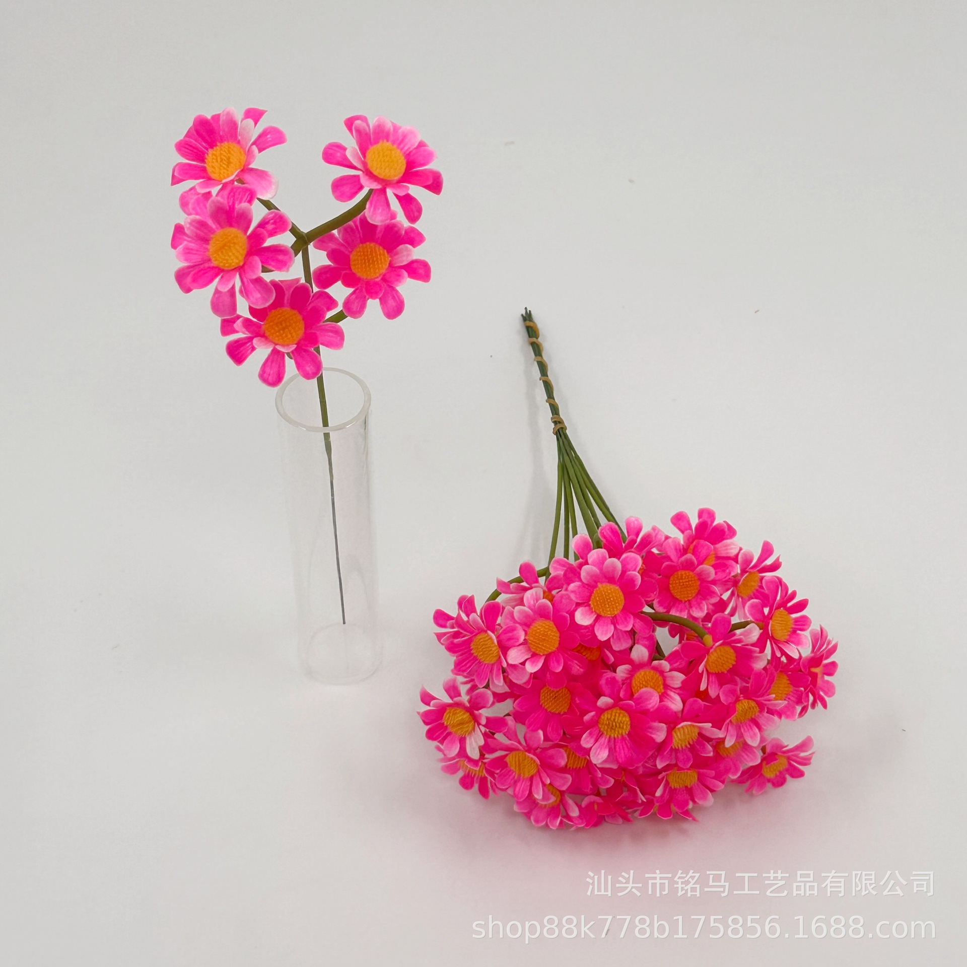 Amazon Temu Cross - Border single 5 - Fork Simulation margaritas con arreglos florales en la Mesa de la Sala de estar de la boda de estrellas image 10