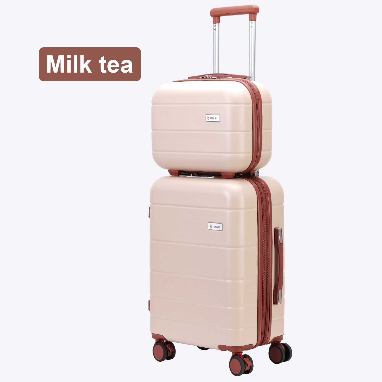 2024 nueva maleta con ruedas de gran capacidad, maleta de separación seca y húmeda, caja de contraseña, temporada escolar