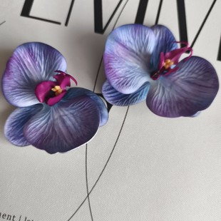 Simulation 3D silicone cotton Phalaenopsis Blossom head Nordic retro style Xiaohongshu.com red wedding ceremony decorative fake flowers