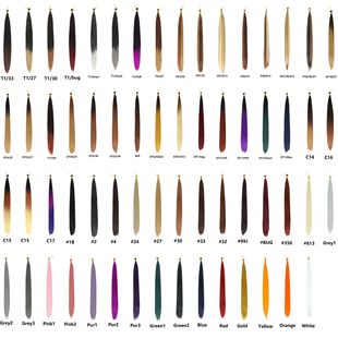 Wholesale Bone Straight bulk hair 28 inch chemical fiber hair Braiding hair