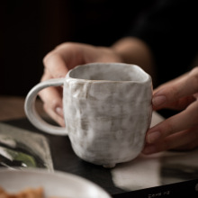 日式粗陶手作马克杯 文艺陶瓷手冲咖啡杯子 复古民宿洗漱杯具套装