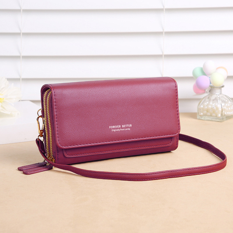 Lonny pantalla táctil bolsa de teléfono móvil hembra pequeña crossbody pequeña bolsa de moda clave moneda bolsillo horizontal