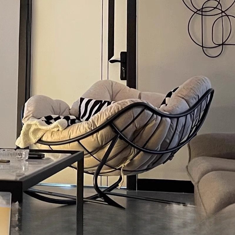 Nido de pájaros silla mecedora balcón casera sala de estar simple silla mecedora lujosa para adultos perezosa sofá