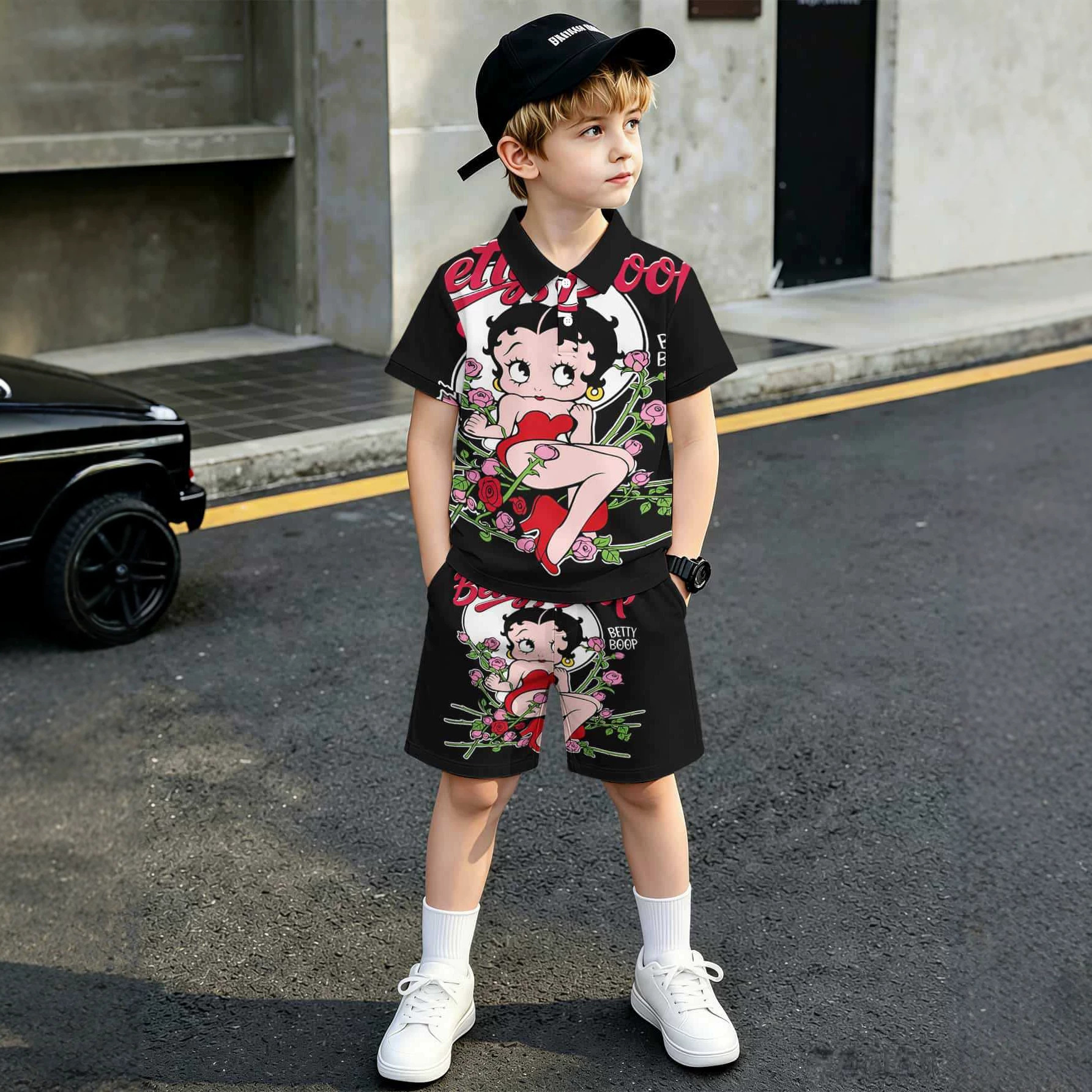 Ensemble de polos pour garçons, style ethnique européen et américain, impression 3D, collection 2026_voghion.com
