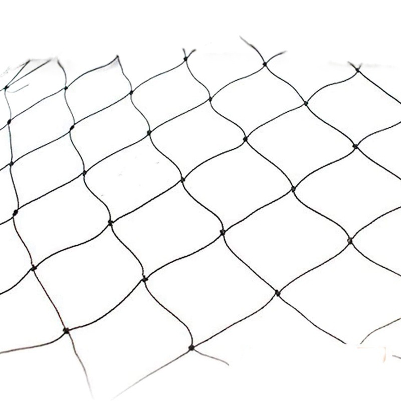 Suministro transfronterizo de nylon negro Multifilamento Red de bloqueo de aves plantación agrícola Bloqueo de aves red de protección a prueba de cría de aves estanque neto