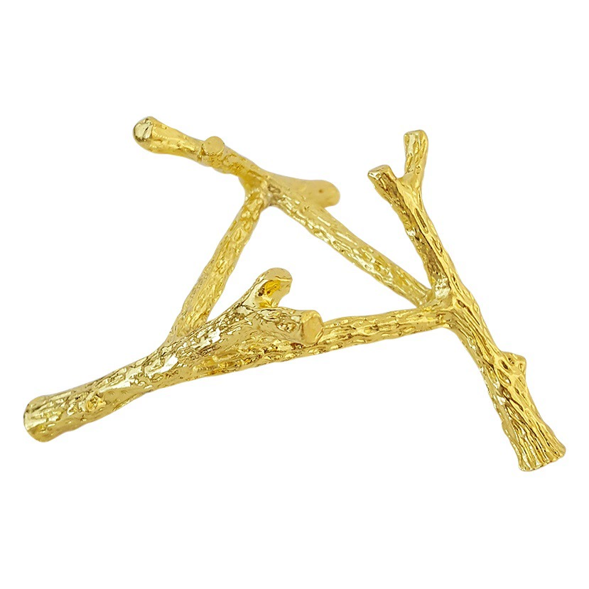 Хрустальный шар в форме ветви с золотым основанием, подставка для демонстрации кристаллов и минералов, креативное украшение.