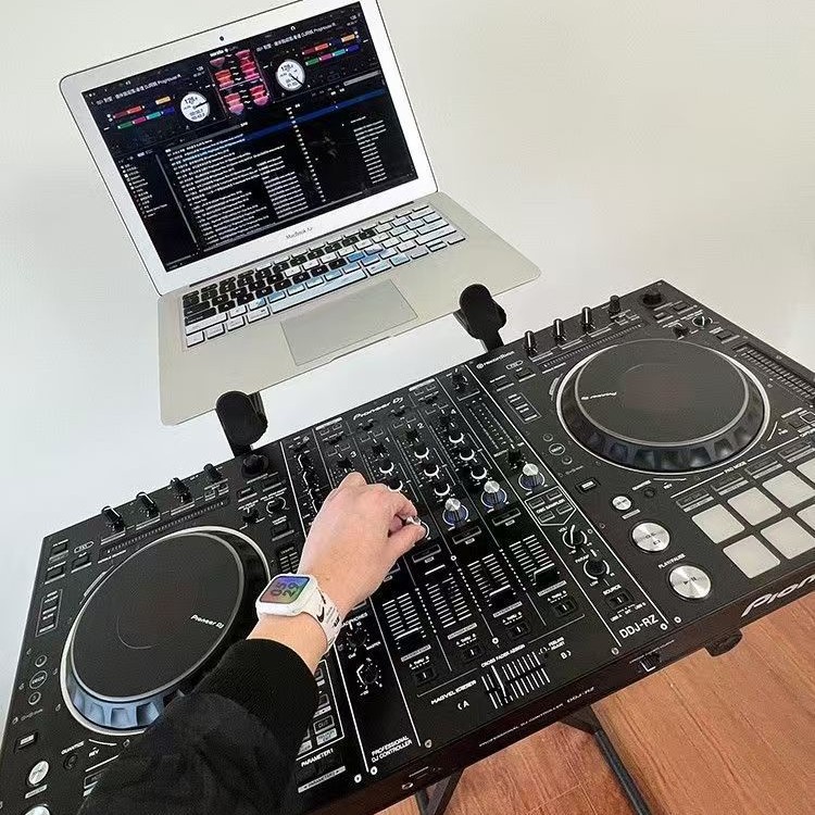 Dj Player Floor-Standing Double-Layer Double-Tube Removable Stand All-In-One Controller Piano Equipment Rack Free of Assembly