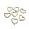 Accessory from pearl, earrings heart shaped