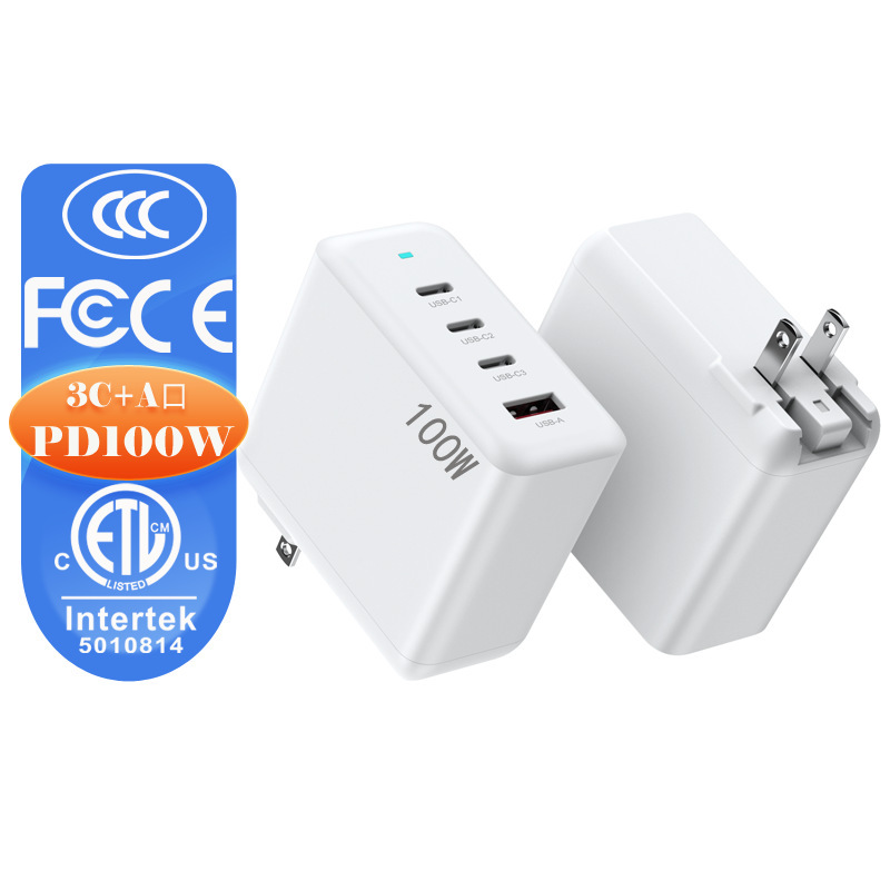 American Standard GaN gallium nitride PD100W European standard charger mobile phone charger for Asus Lenovo Microsoft Power supply American Standard GaN gallium nitride PD100W European standard charger mobile phone charger for Asus Lenovo Microsoft Power supply