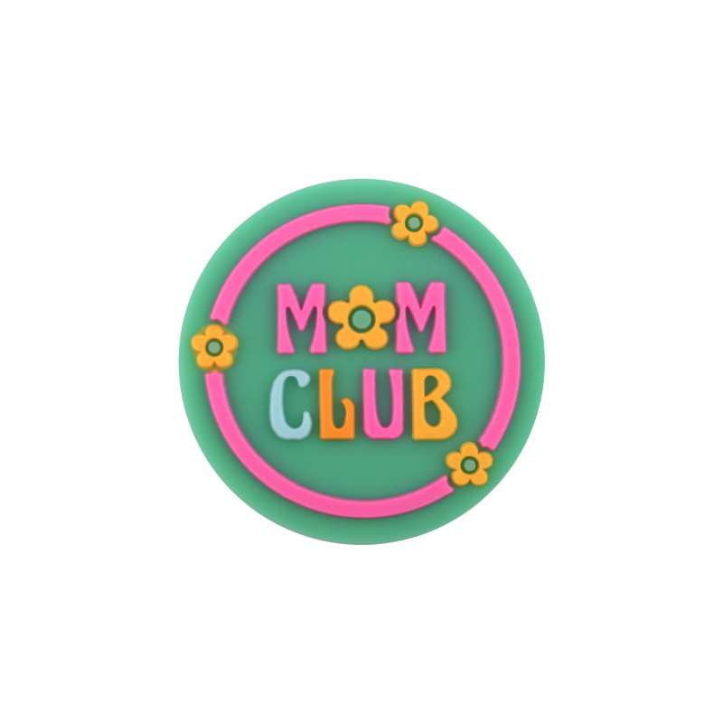 Nueva historieta del bebé MM redondo de silicona mordedor creativo DIY bebé molar pezón cadena mordedor pequeños accesorios