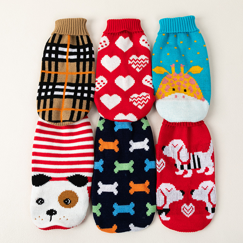 New Pet Knitwear Manufacturer Directly Supplies Autumn and Winter Cat and Dog Clothes Bichon Corgi Wool Knitwear Cross-Border New Pet Knitwear Manufacturer Directly Supplies Autumn and Winter Cat and Dog Clothes Bichon Corgi Wool Knitwear Cross-Border