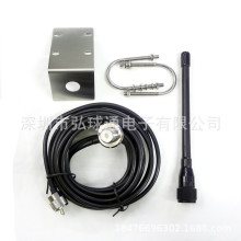 船用车载对讲机天线不锈钢阳台夹边VHF136-174MHz RG58馈线5米M公