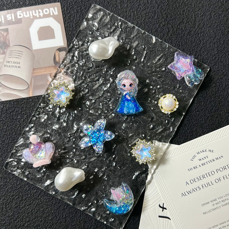 DIY Shoe Charms and Accessories Wholesale Frozen Elsa Cartoon Resin Detachable Shoe Decorations