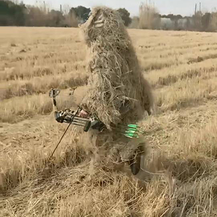 荒漠吉利服吃鸡套装真人CS黄丝毛套装成人儿童观鸟摄影服