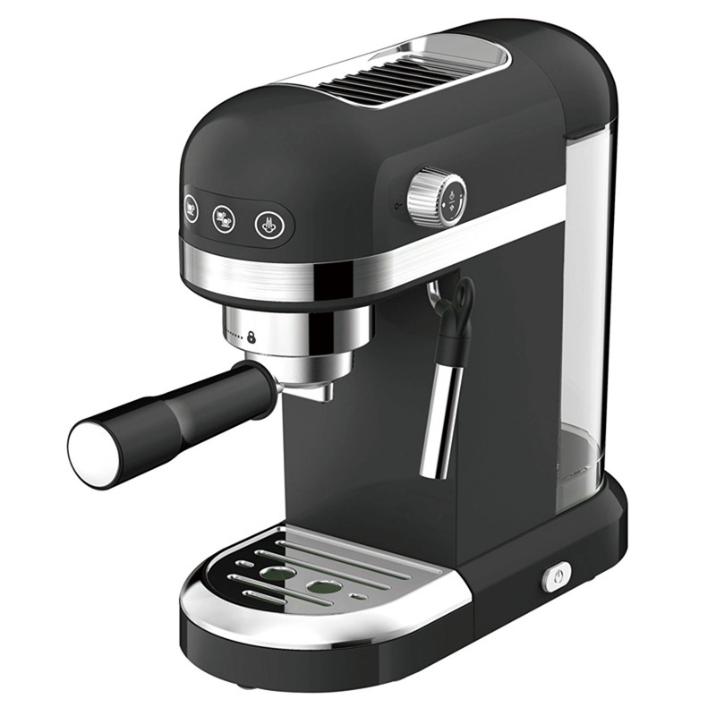 20bar bomba electromagnética botón táctil máquina de café italiano Microsoft tanque de agua 1350W italiano máquina de café de presión concentrada