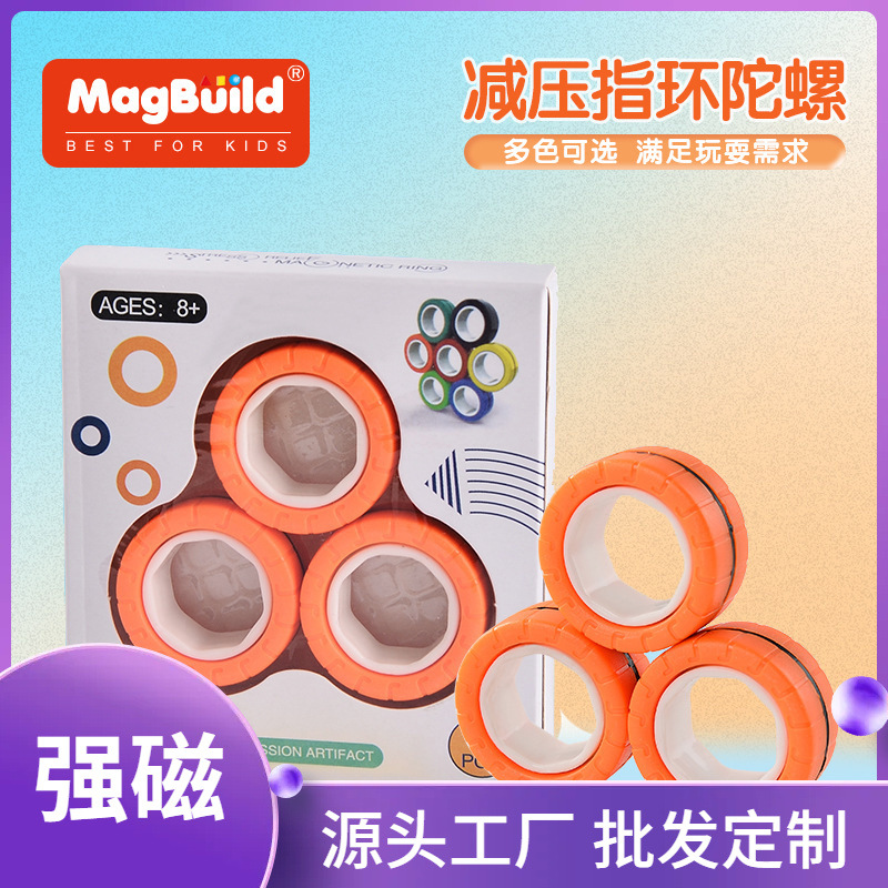 magnetic spinning top for finger