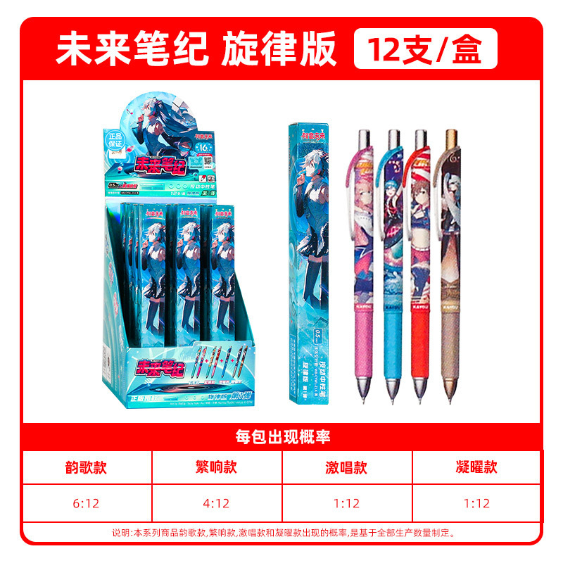 卡游新世纪福音战士中性笔EVA笔记起源版初号机盲盒玩具文具学生|undefined